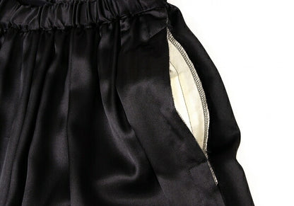 COMME des GARCONS 22AW Raw Edge Gathered Skirt Black Size XS