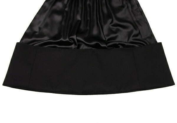 COMME des GARCONS 22AW Raw Edge Gathered Skirt Black Size XS