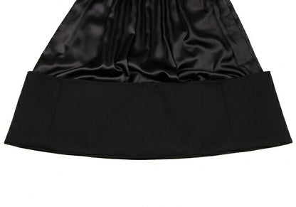 COMME des GARCONS 22AW Raw Edge Gathered Skirt Black Size XS