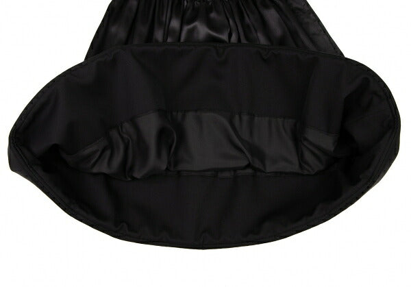 COMME des GARCONS 22AW Raw Edge Gathered Skirt Black Size XS