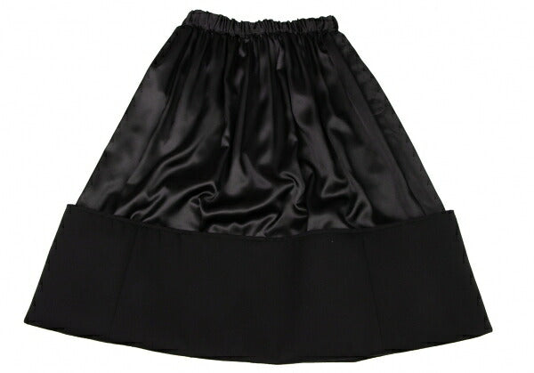 COMME des GARCONS 22AW Raw Edge Gathered Skirt Black Size XS