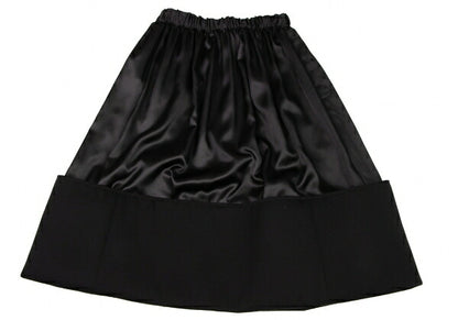 COMME des GARCONS 22AW Raw Edge Gathered Skirt Black Size XS