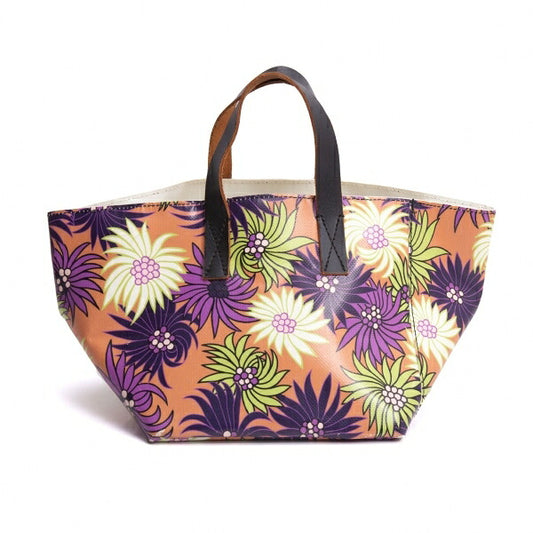 MARNI Vinyl Flower Handbag Multi-Color