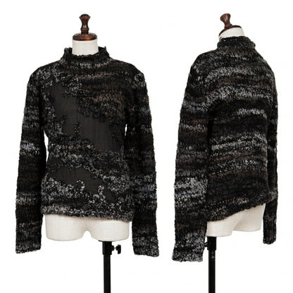 M.&KYOKO Alpaca Blend Wool Sweater Black Size M
