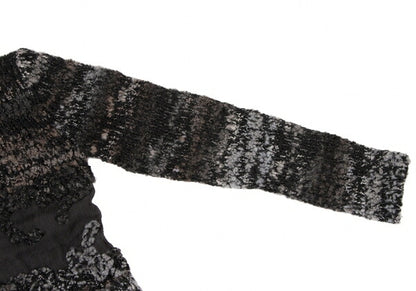 M.&KYOKO Alpaca Blend Wool Sweater Black Size M
