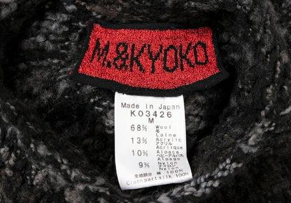 M.&KYOKO Alpaca Blend Wool Sweater Black Size M