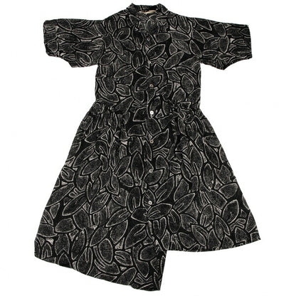 COMME des GARCONS All Over Print Poly Dress Black Size M