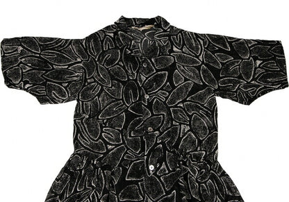 COMME des GARCONS All Over Print Poly Dress Black Size M