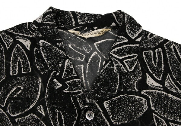 COMME des GARCONS All Over Print Poly Dress Black Size M