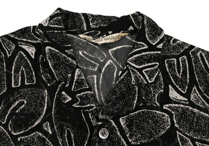 COMME des GARCONS All Over Print Poly Dress Black Size M