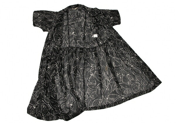 COMME des GARCONS All Over Print Poly Dress Black Size M