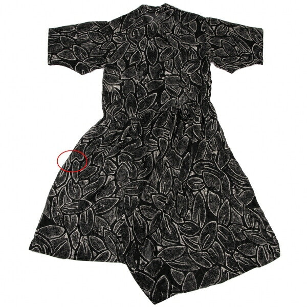 COMME des GARCONS All Over Print Poly Dress Black Size M