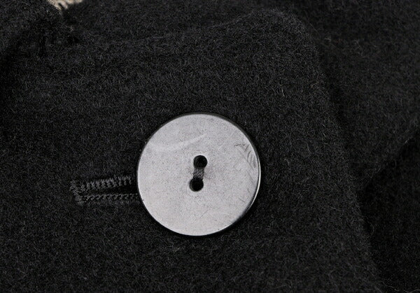 Jean Paul GAULTIER Melton Wool 3/4 Sleeve Coat Size 9