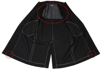 Jean Paul GAULTIER Melton Wool 3/4 Sleeve Coat Size 9