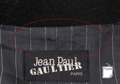 Jean Paul GAULTIER Melton Wool 3/4 Sleeve Coat Size 9