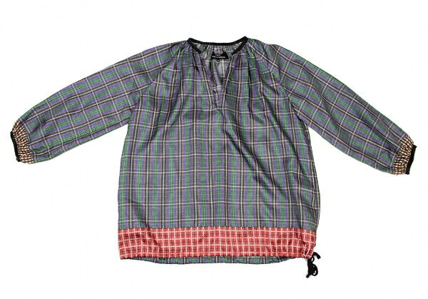 COMME des GARCONS Poly Drawcord Hem Blouse Purple Size M