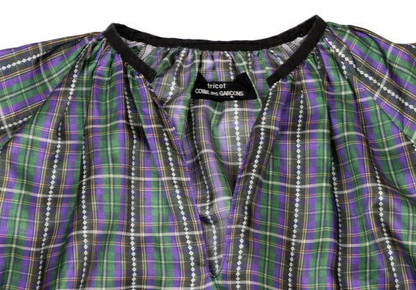 COMME des GARCONS Poly Drawcord Hem Blouse Purple Size M
