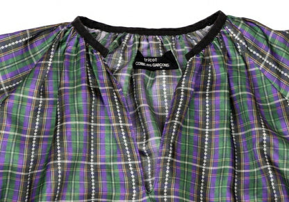 COMME des GARCONS Poly Drawcord Hem Blouse Purple Size M
