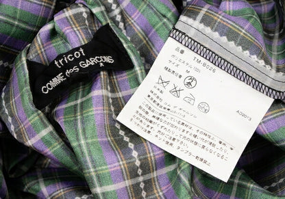 COMME des GARCONS Poly Drawcord Hem Blouse Purple Size M