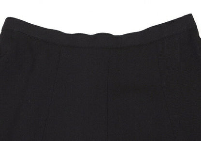 KENZO Wool Flower Embroidered Mini Skirt Black Multi Size 38