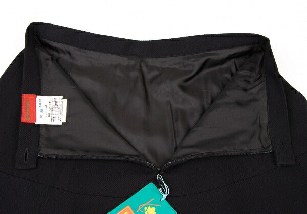 KENZO Wool Flower Embroidered Mini Skirt Black Multi Size 38
