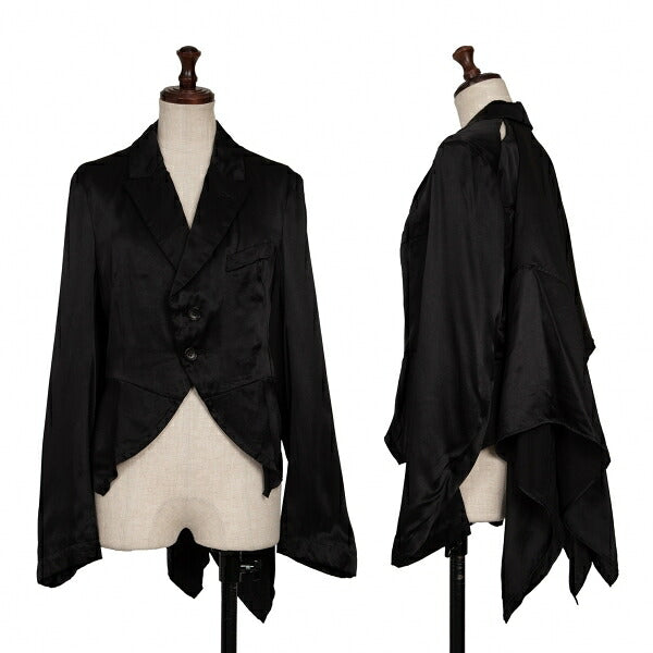 COMME des GARCONS Silk Shawl 2-Button Jacket Black Size S