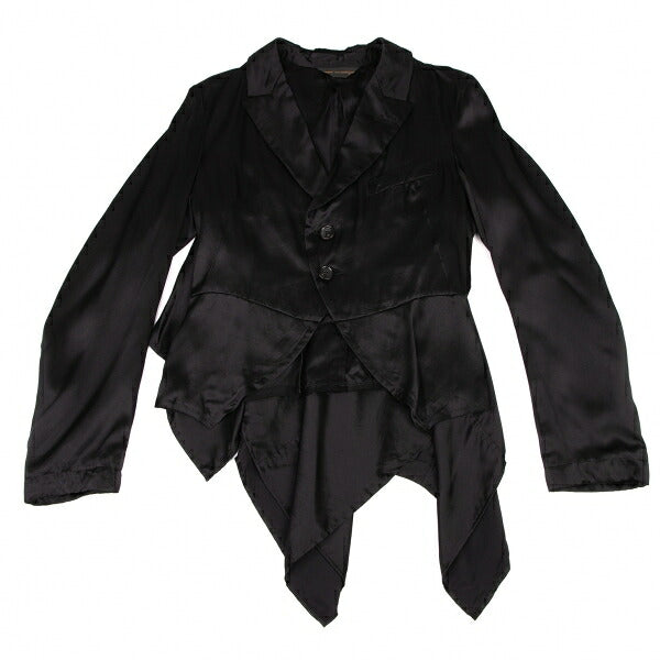 COMME des GARCONS Silk Shawl 2-Button Jacket Black Size S