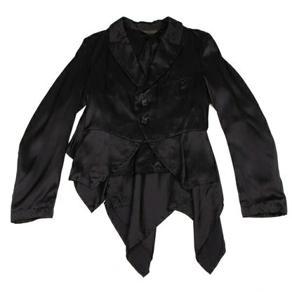 COMME des GARCONS Silk Shawl 2-Button Jacket Black Size S