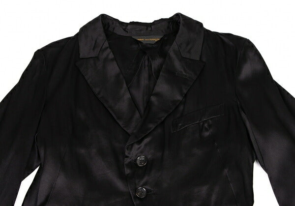 COMME des GARCONS Silk Shawl 2-Button Jacket Black Size S