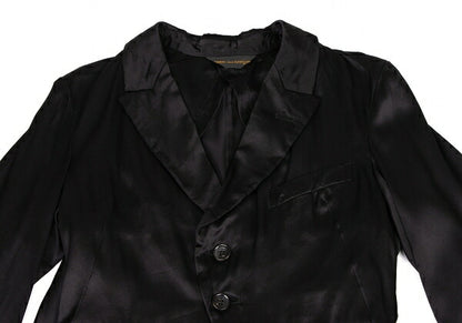 COMME des GARCONS Silk Shawl 2-Button Jacket Black Size S