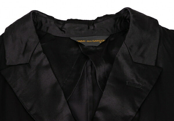 COMME des GARCONS Silk Shawl 2-Button Jacket Black Size S