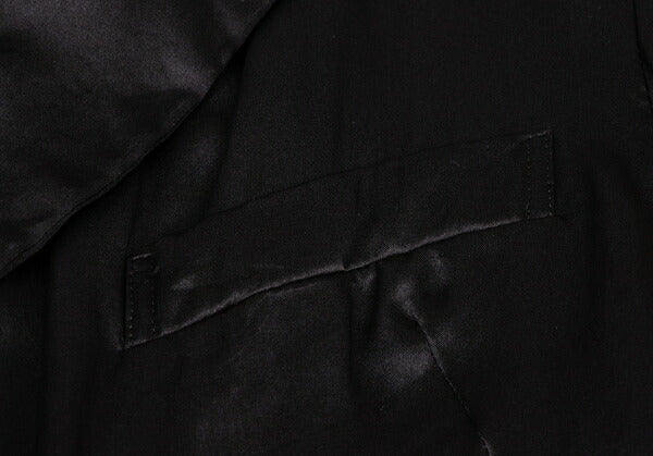 COMME des GARCONS Silk Shawl 2-Button Jacket Black Size S
