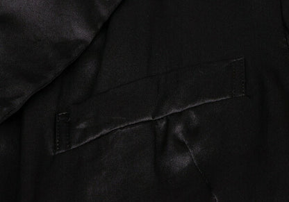 COMME des GARCONS Silk Shawl 2-Button Jacket Black Size S
