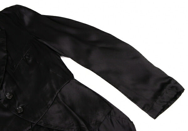 COMME des GARCONS Silk Shawl 2-Button Jacket Black Size S