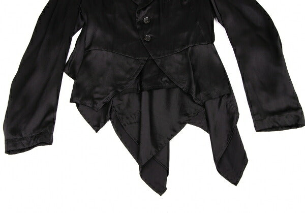 COMME des GARCONS Silk Shawl 2-Button Jacket Black Size S