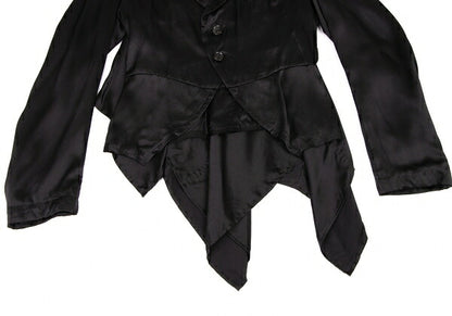 COMME des GARCONS Silk Shawl 2-Button Jacket Black Size S
