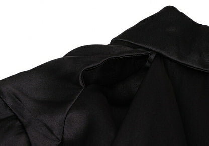 COMME des GARCONS Silk Shawl 2-Button Jacket Black Size S