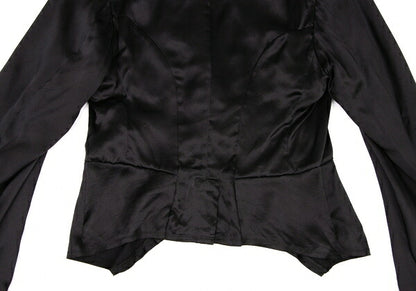 COMME des GARCONS Silk Shawl 2-Button Jacket Black Size S