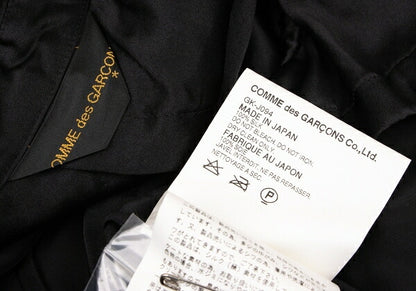 COMME des GARCONS Silk Shawl 2-Button Jacket Black Size S