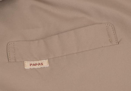 Papas Poly Collar Long Coat Brown Size L