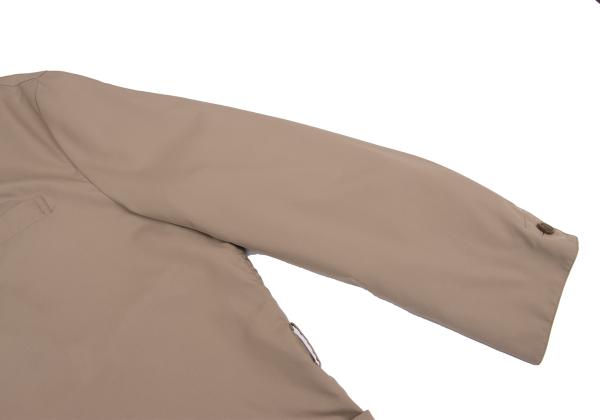 Papas Poly Collar Long Coat Brown Size L