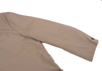 Papas Poly Collar Long Coat Brown Size L