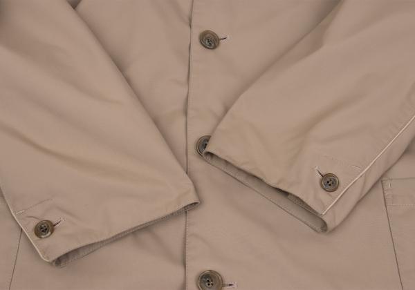 Papas Poly Collar Long Coat Brown Size L