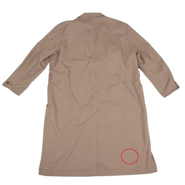 Papas Poly Collar Long Coat Brown Size L