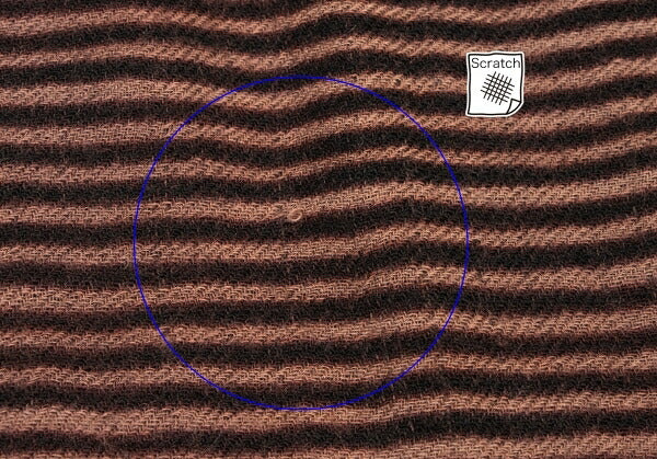 NEERU KUAR Wool Striped Side Slit Cardigan Brown Size M
