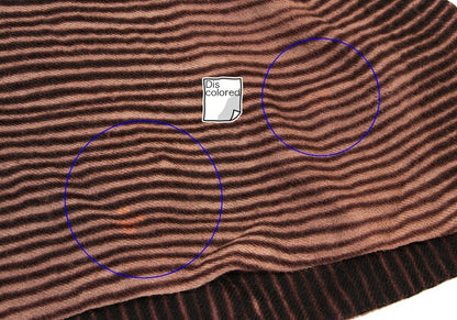 NEERU KUAR Wool Striped Side Slit Cardigan Brown Size M