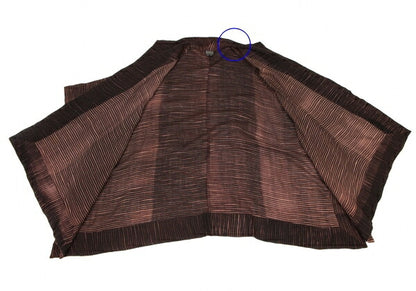 NEERU KUAR Wool Striped Side Slit Cardigan Brown Size M