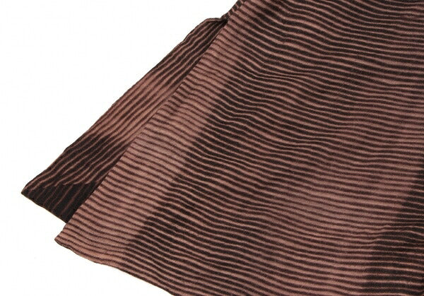 NEERU KUAR Wool Striped Side Slit Cardigan Brown Size M