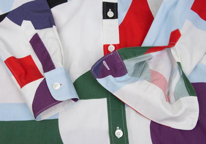 JUNYA WATANABE COMME des GARCONS Print White Multi Shirt Size XS