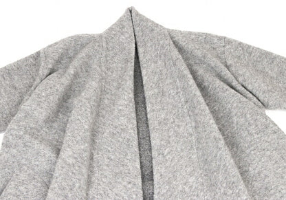 Ground Y Wool Poly Front Drape Knit Cardigan Gray Size 3